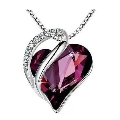 Geometric Heart Of The Ocean Crystal Necklace High-End