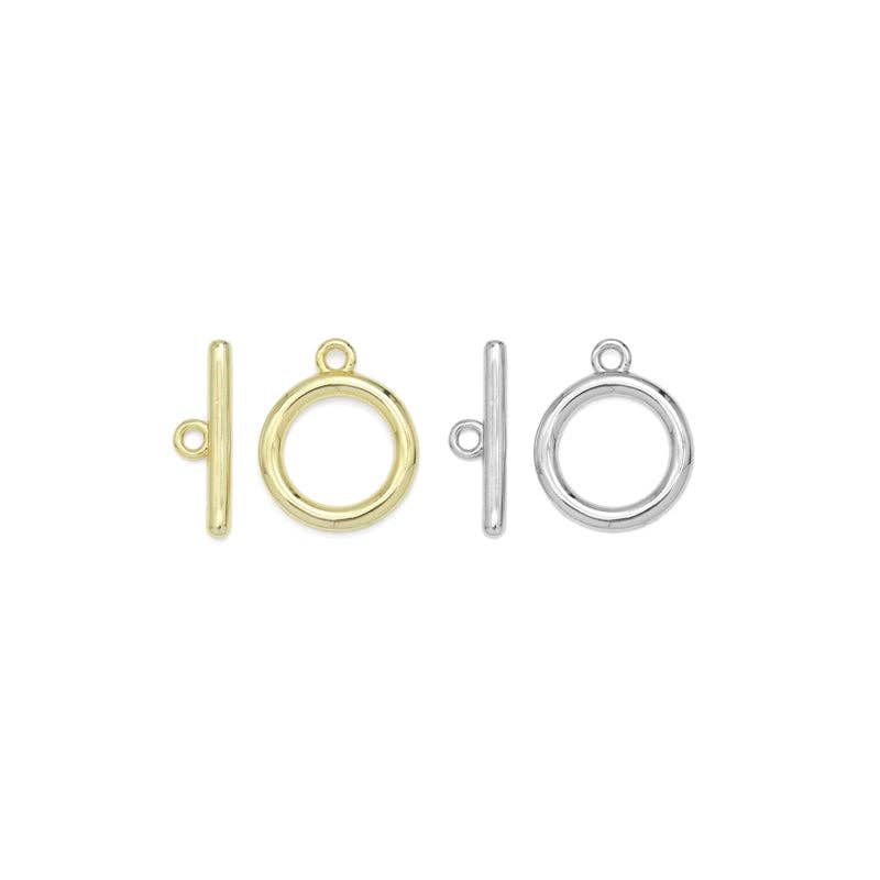 Gold Silver Large Toggle Clasp, Sku#ML76
