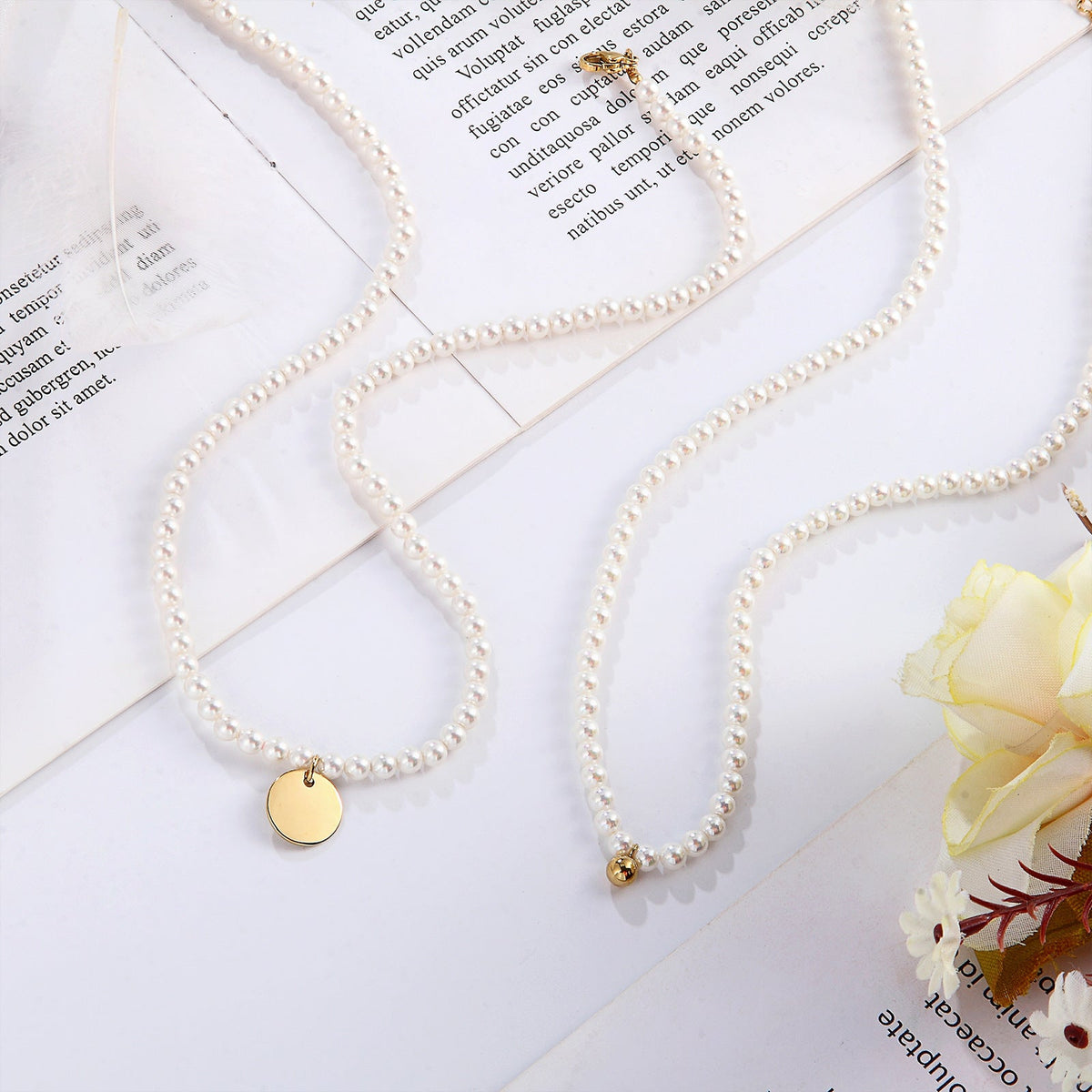 Women's Simple All-Match Freshwater Pearl Necklace