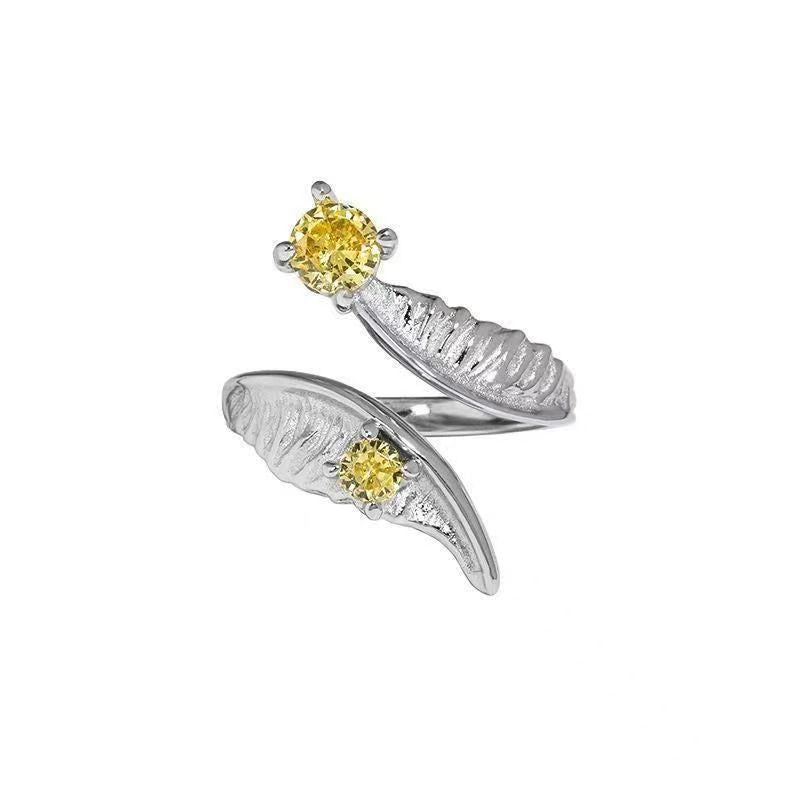 New Irregular Zircon Ring For Women, INS Trendy, Simple & Versatile Adjustable Index Finger Ring