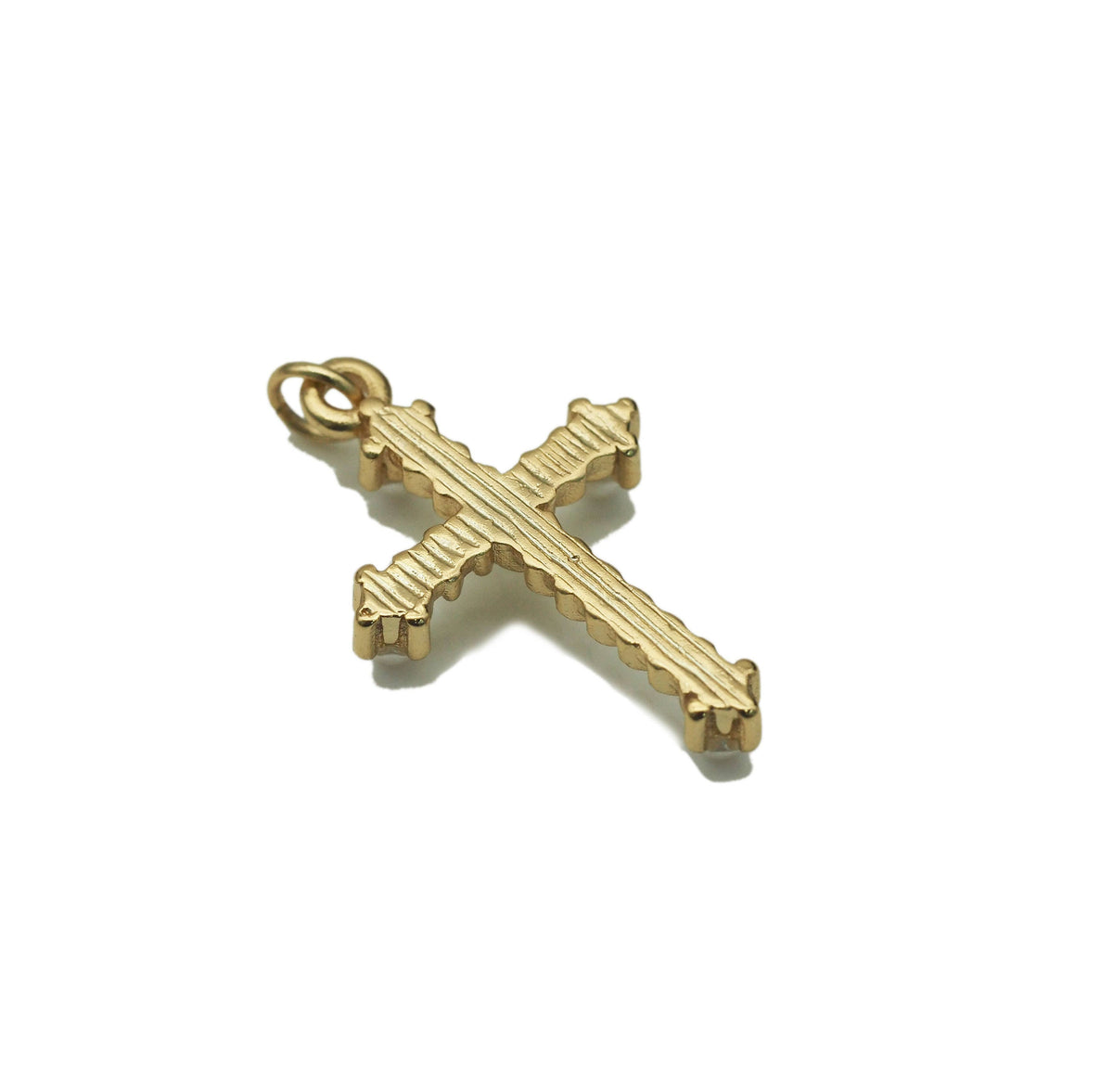 Gold Pearl Cross Pendant, sku#Y605