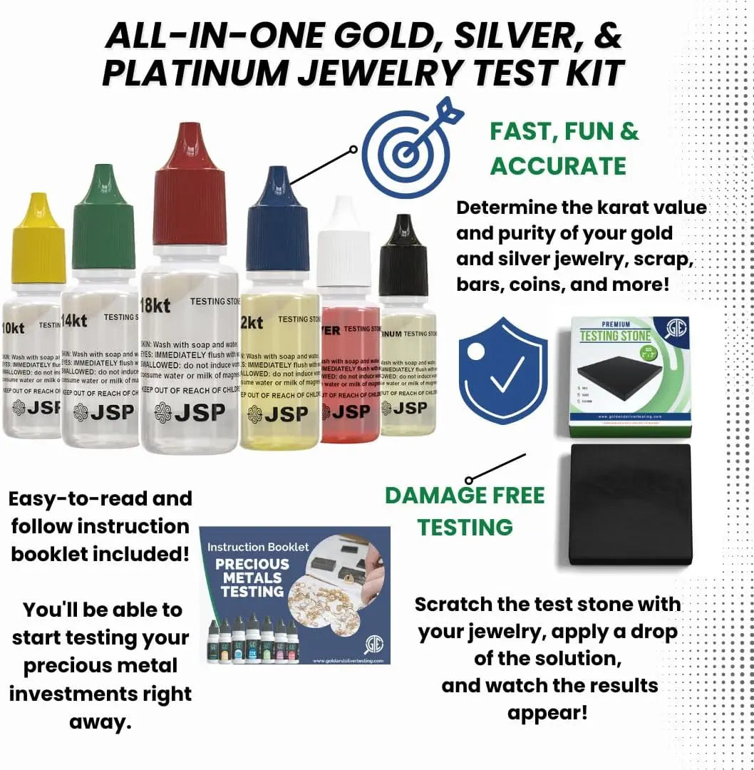 Electronic Troy Ounce 1000G Digital Scale & Gold, Silver, Platinum Jewelry Acid Test Kit with Earth Magnet MAGNET
