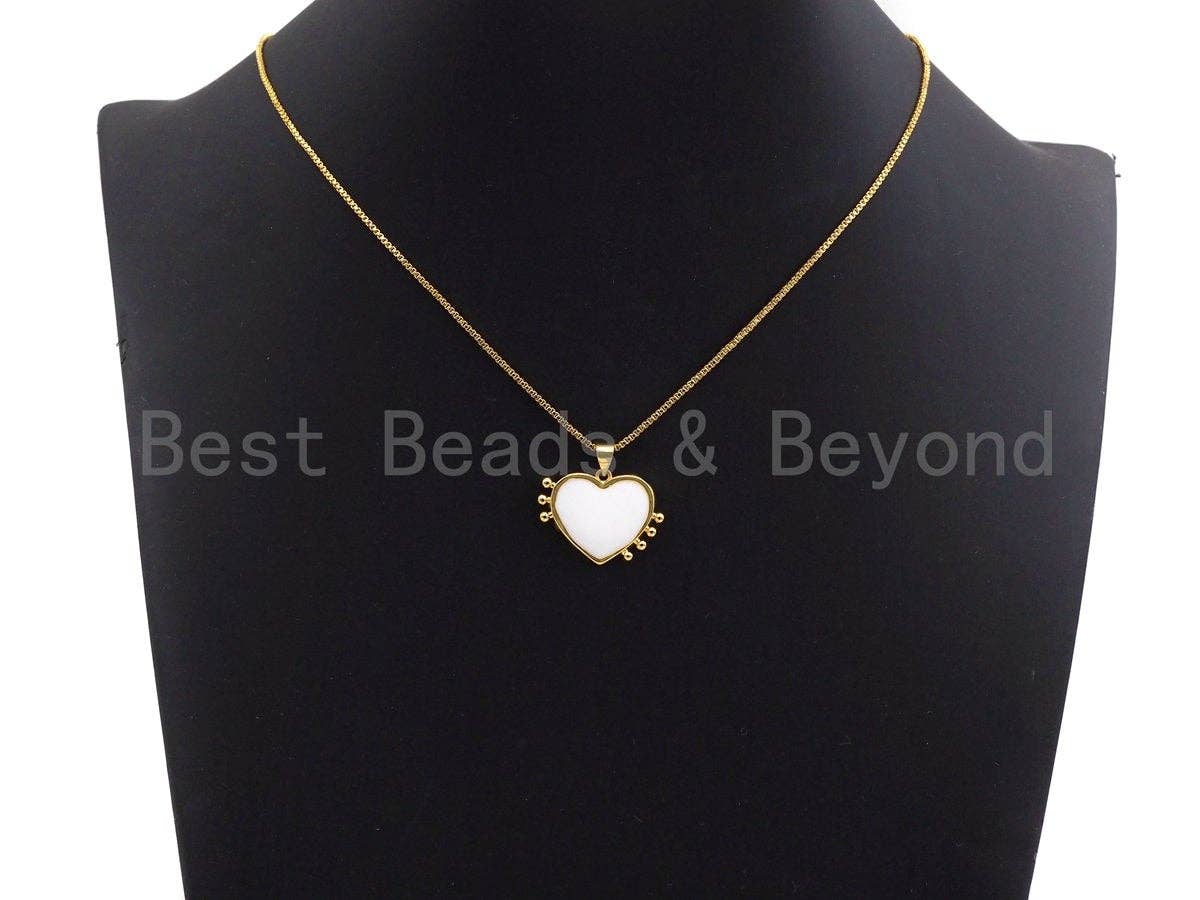 Enamel Colorful Heart With Tentacle Pendant,CZ Micro Pave Oil Drop pendant,Enamel pendant,Enamel Jewelry,24x18mm,sku#F973