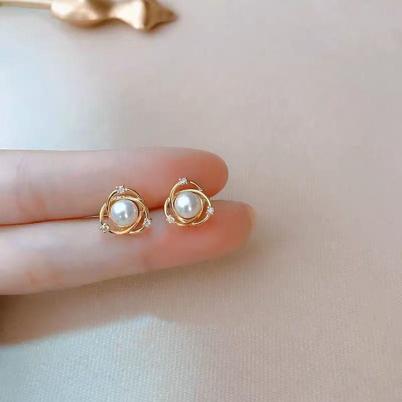 Korean-style High-end Hong Kong Style Vintage Earrings For Women