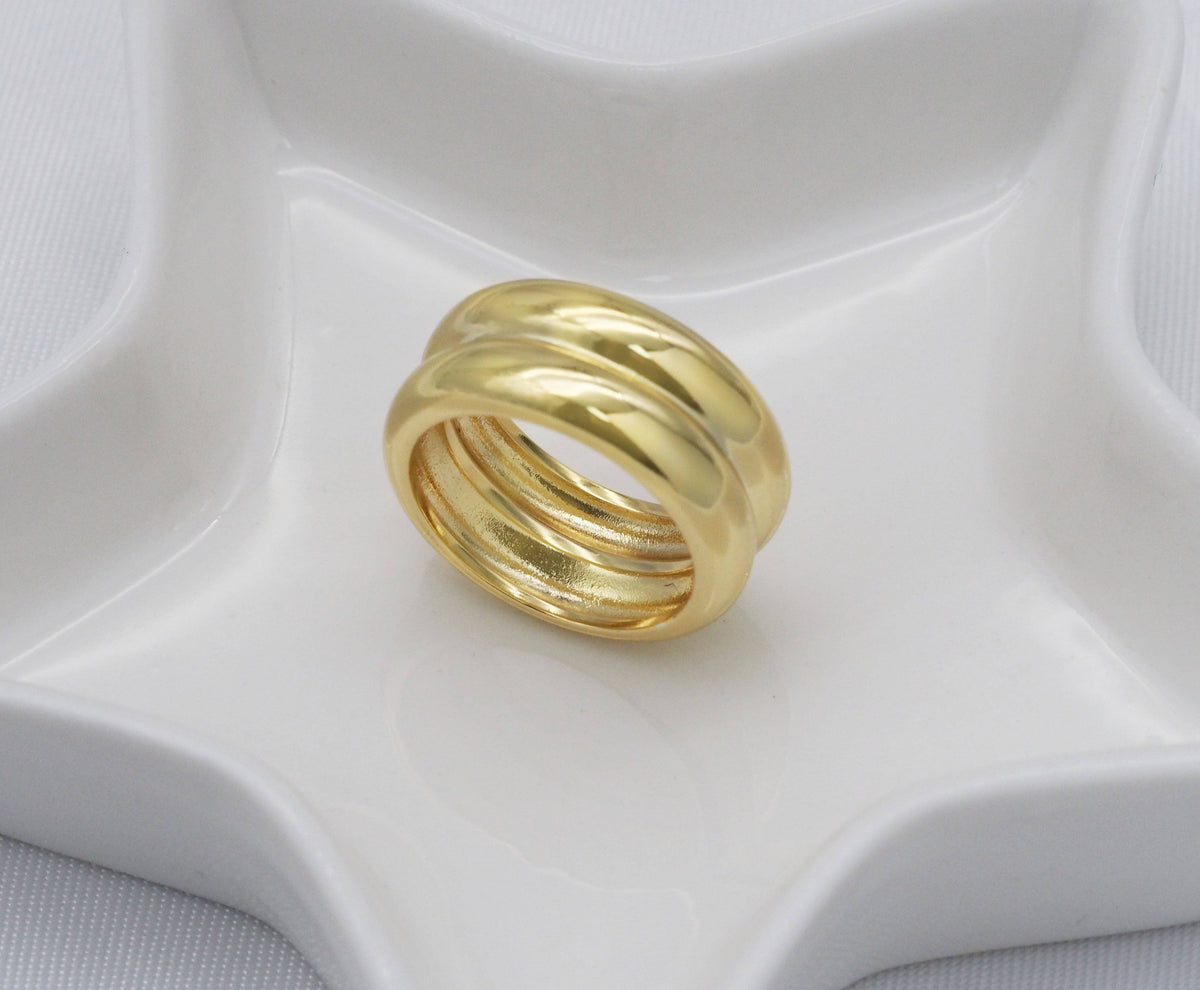Double Dome Ring, Sku#ML56
