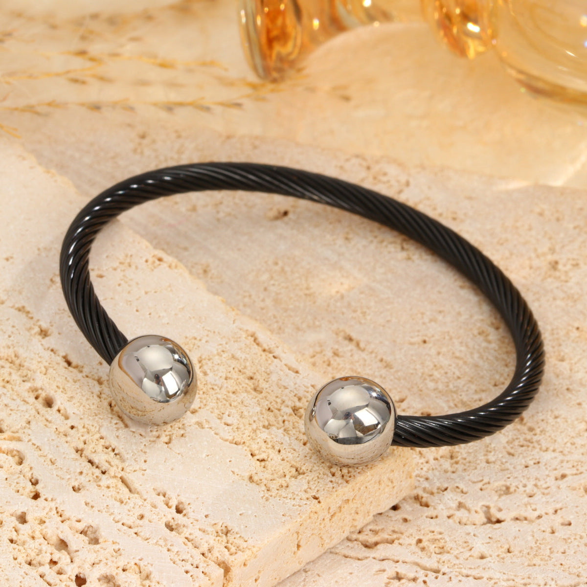 Twisted Steel Wire Bracelet For Men And Women