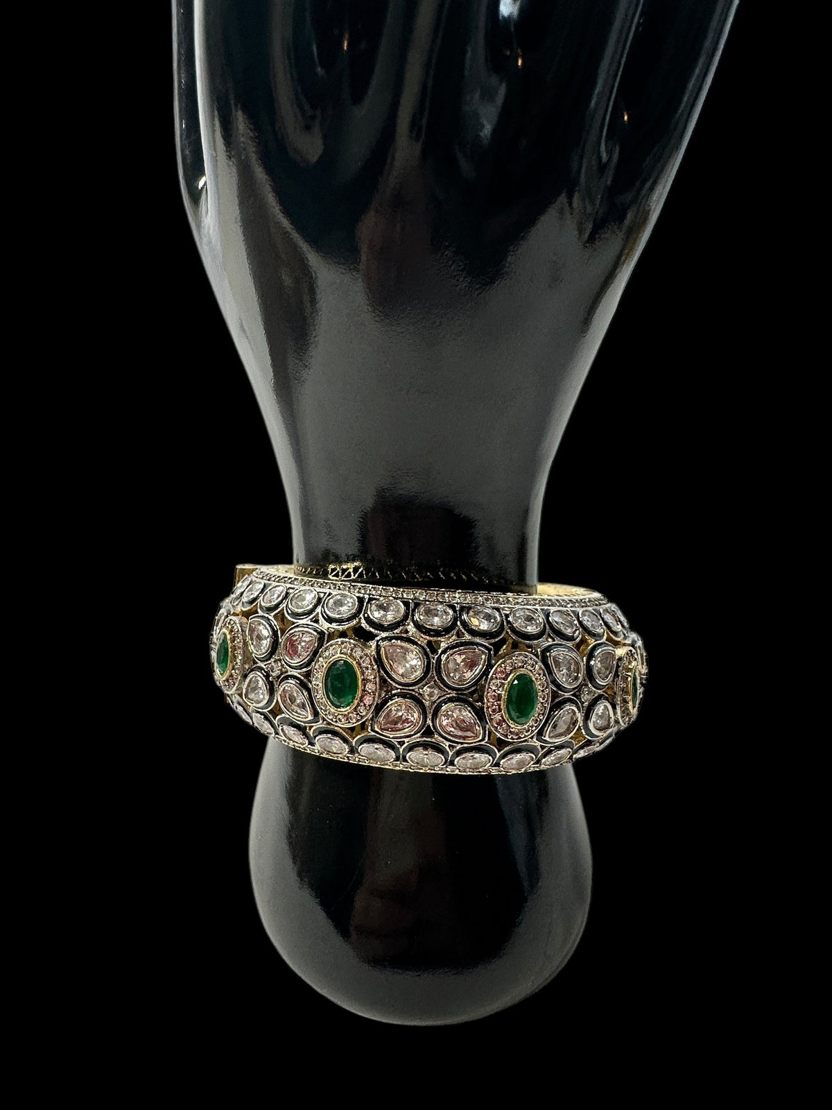 B400 High quality Victorian finish Polki bracelet  - one size ( READY TO SHIP )
