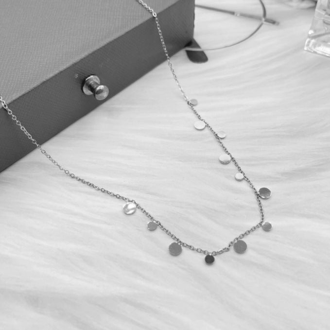 Water Drop Titanium Steel Necklace For Women