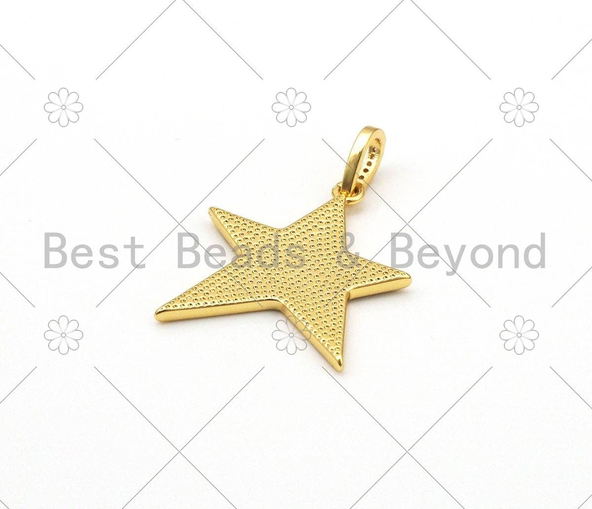 Colorful Enamel Five Point Star Shape Pendant,Sku#ML49c