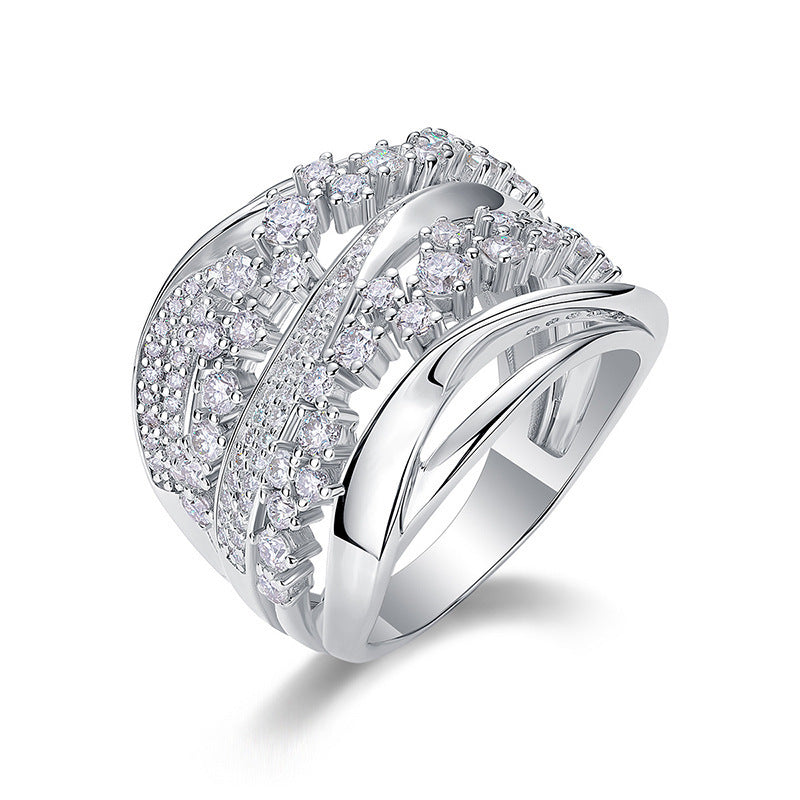 Geometric Design Korean-style Women's Ring