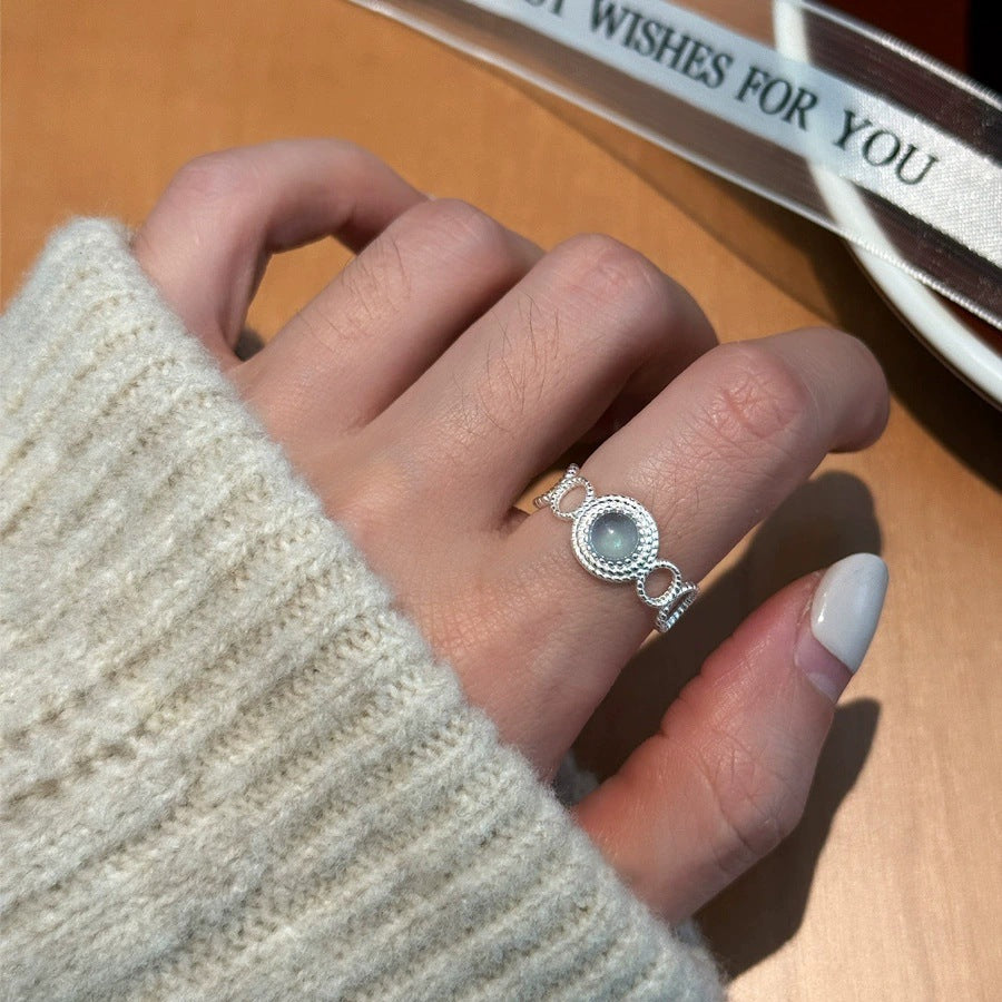 S925 Silver Women Rings, Unique Design Non-Fading Minimalist Jewelry