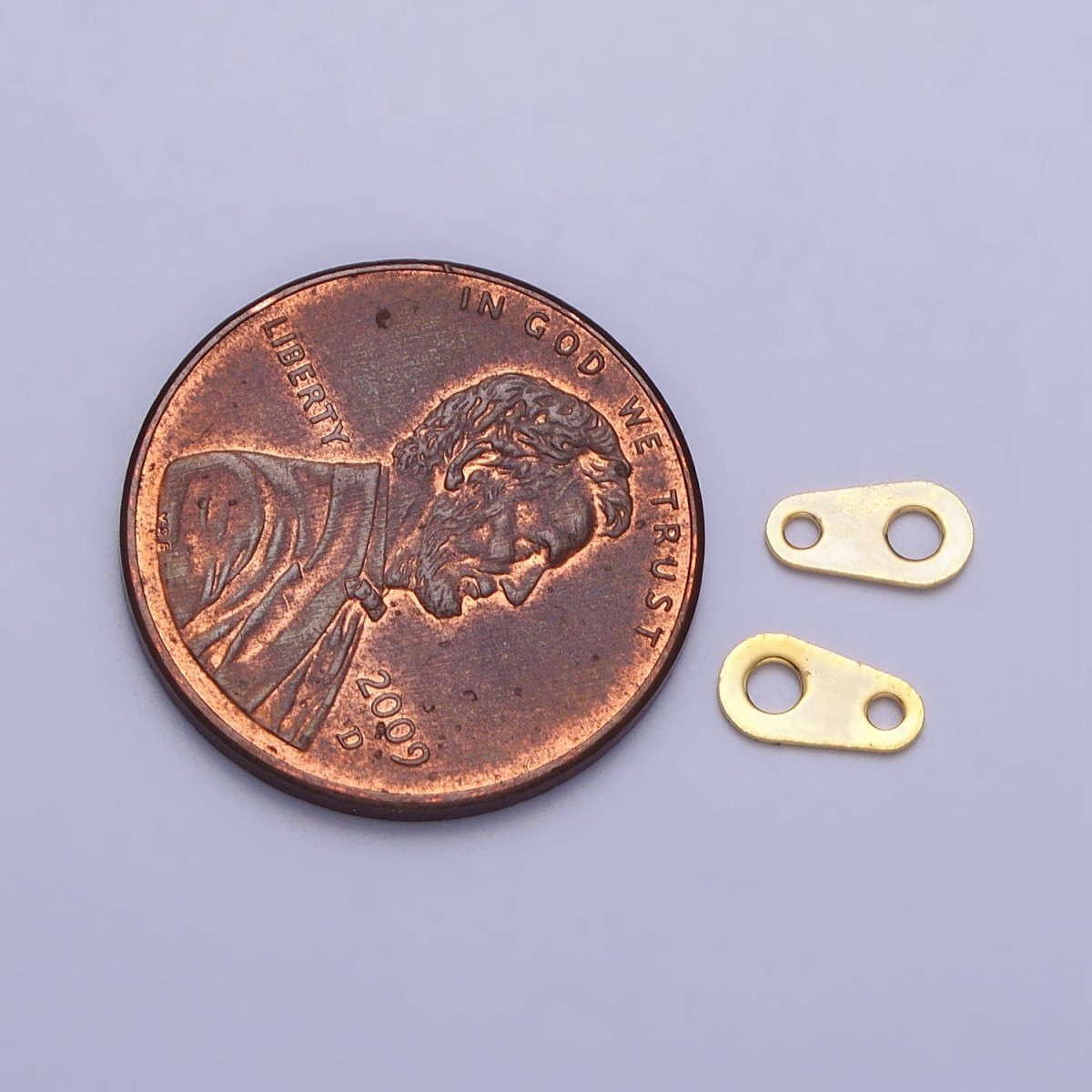 7mm Gold Plated Clasp Tag Ends for Necklace Bracelet Anklet Jewelry Making Supply AC245