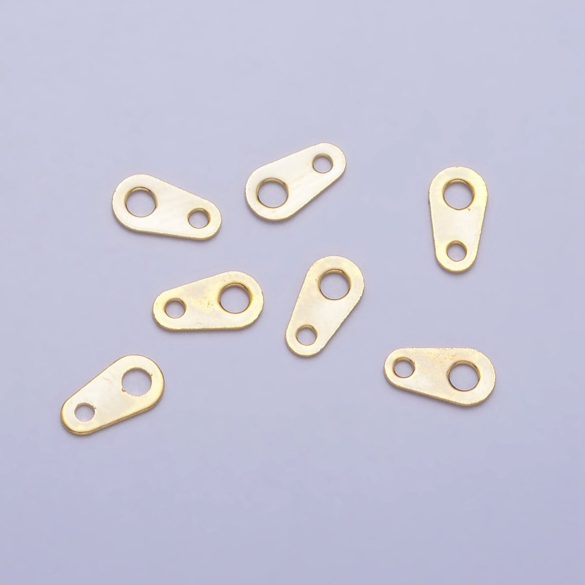 7mm Gold Plated Clasp Tag Ends for Necklace Bracelet Anklet Jewelry Making Supply AC245