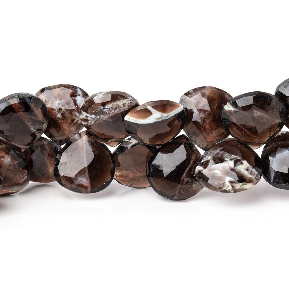 8-10mm Rapid City Jasper Faceted Heart Beads 8 inch 52 pieces