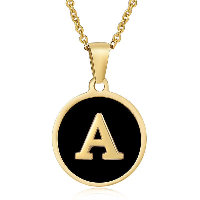 Natural Shell Initial Necklace Collection