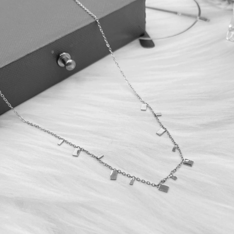 Water Drop Titanium Steel Necklace For Women