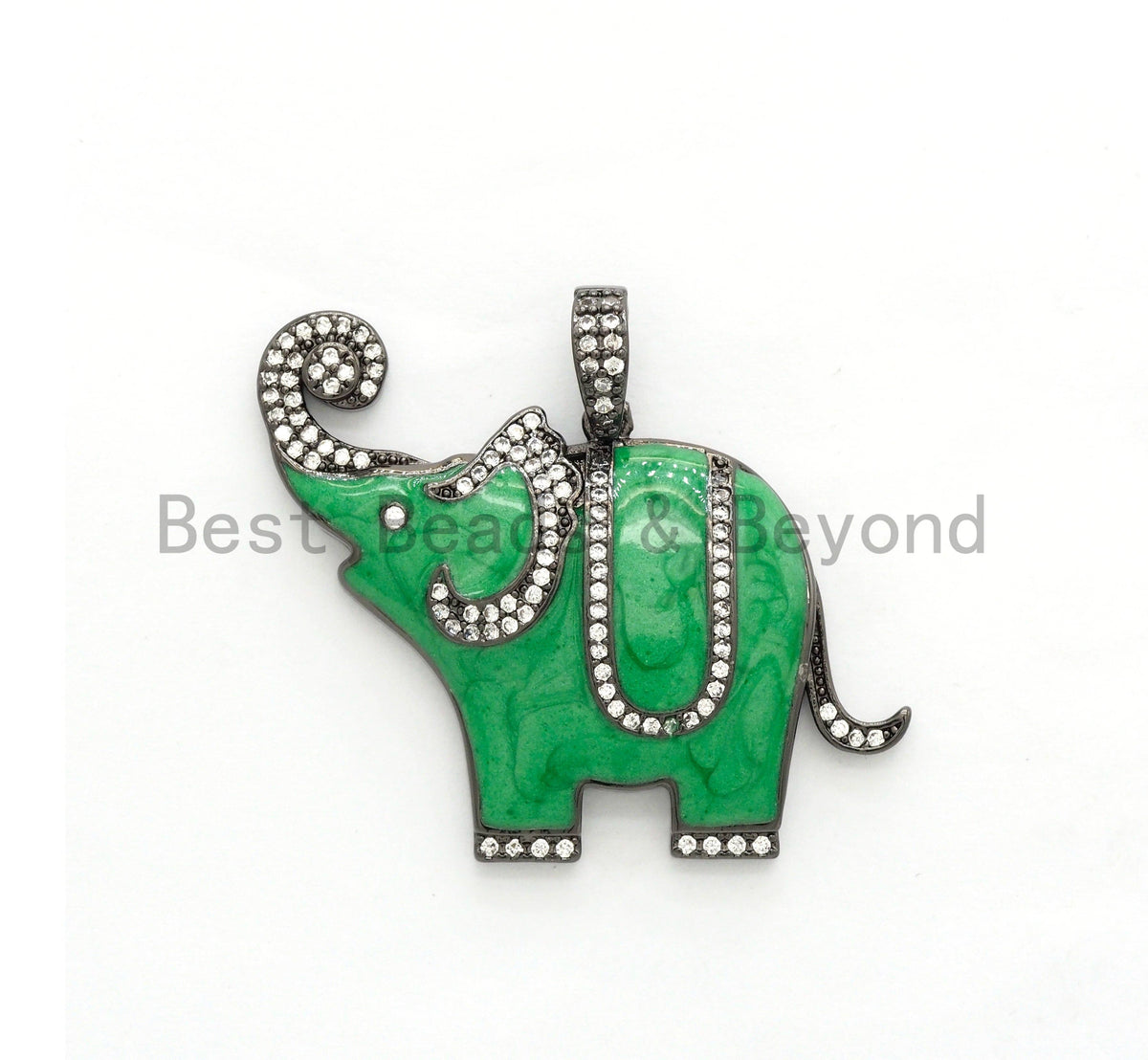 NEW Enamel Colorful Elephant Pendant,CZ Micro Pave Oil Drop Elephant pendant,Enamel pendant,Enamel Jewelry,33x41mm,sku#F569