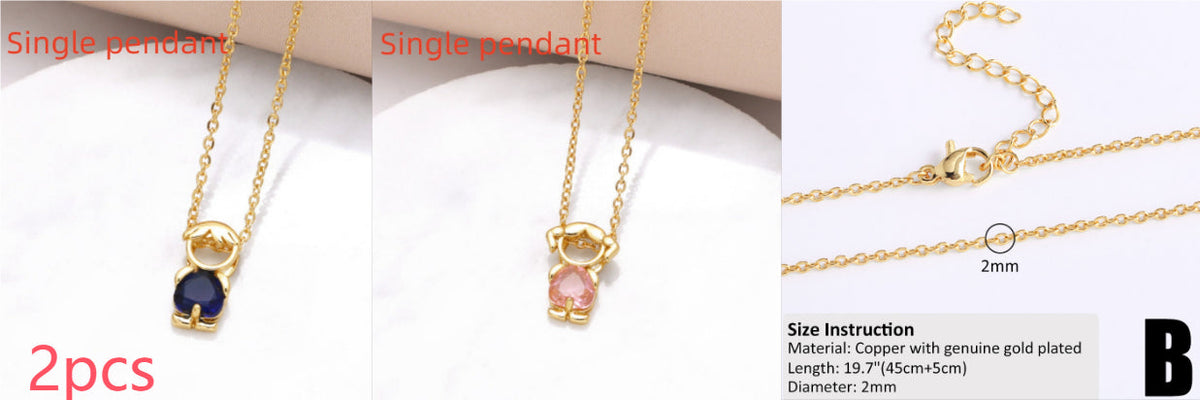 Copper-plated 18k Gold DIY Hip-hop All-match Chain Necklace