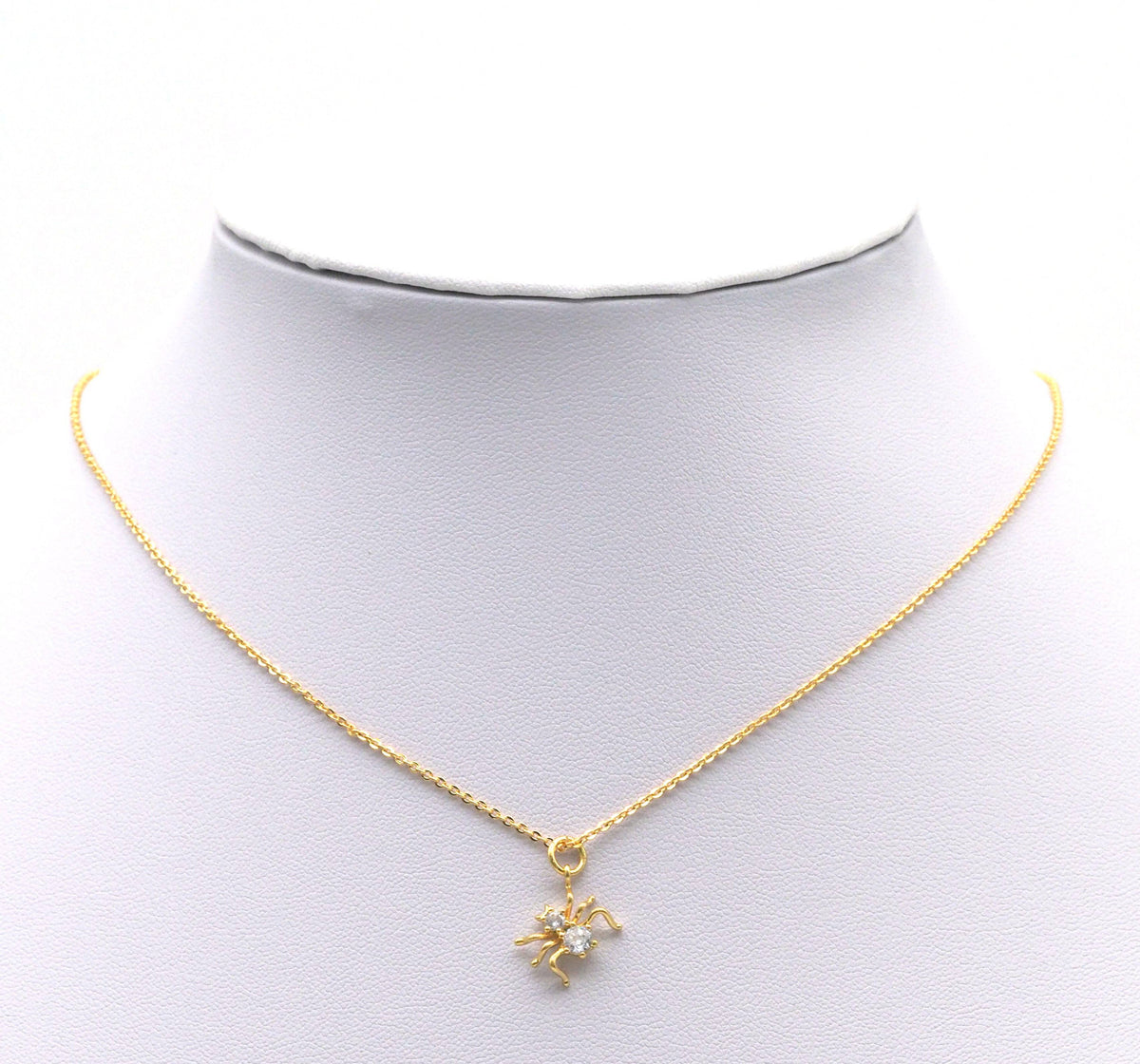 Gold CZ Spider Charm, Sku#B220