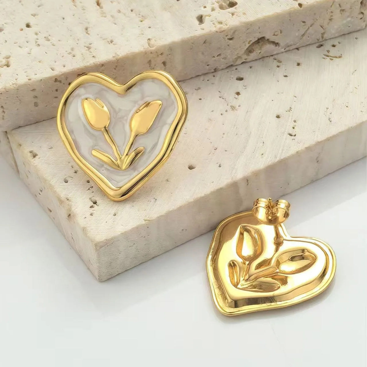 Stainless Steel Oil-dripping Women's Earrings