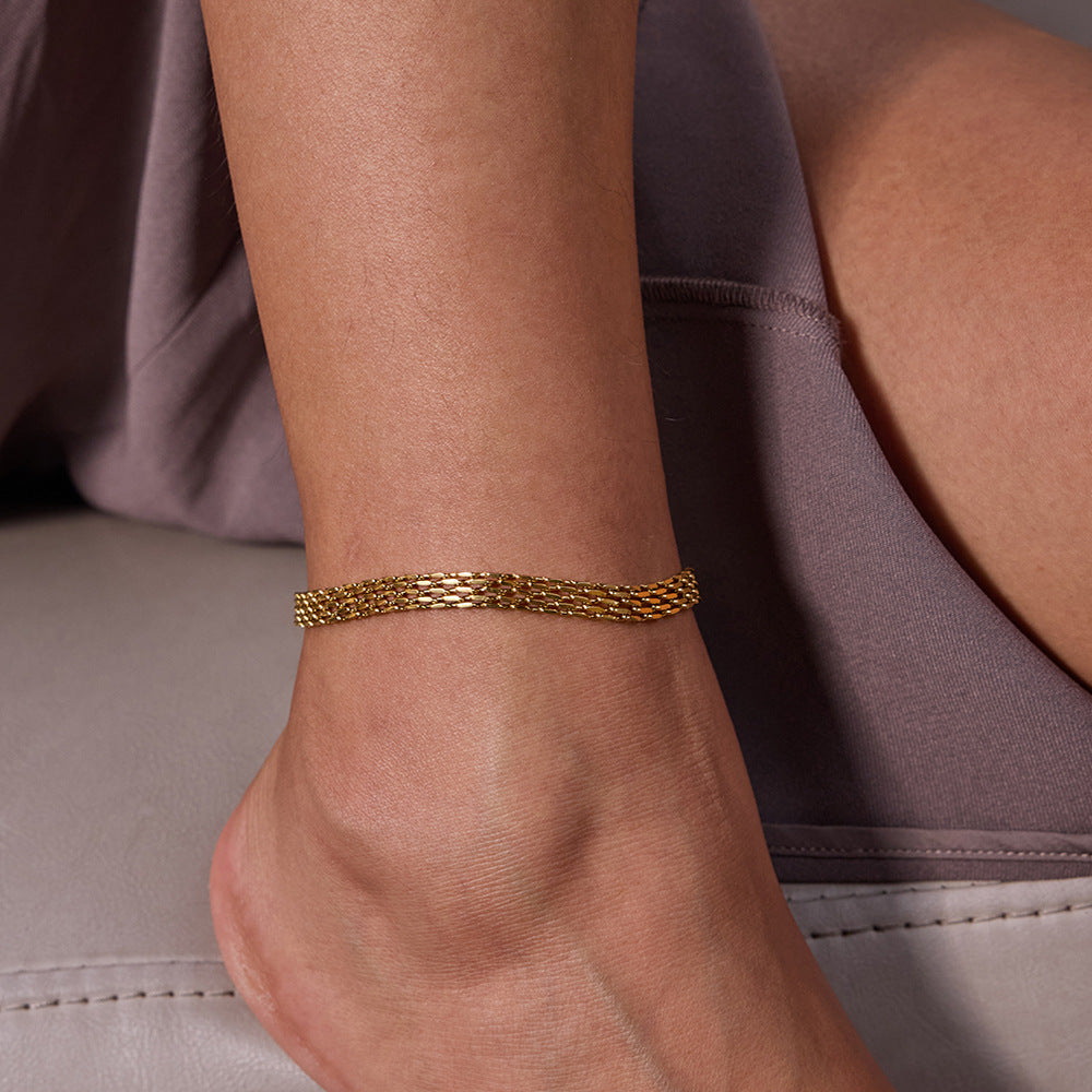 Girls High-end Titanium Steel Foot Jewelry That Wont Fade
