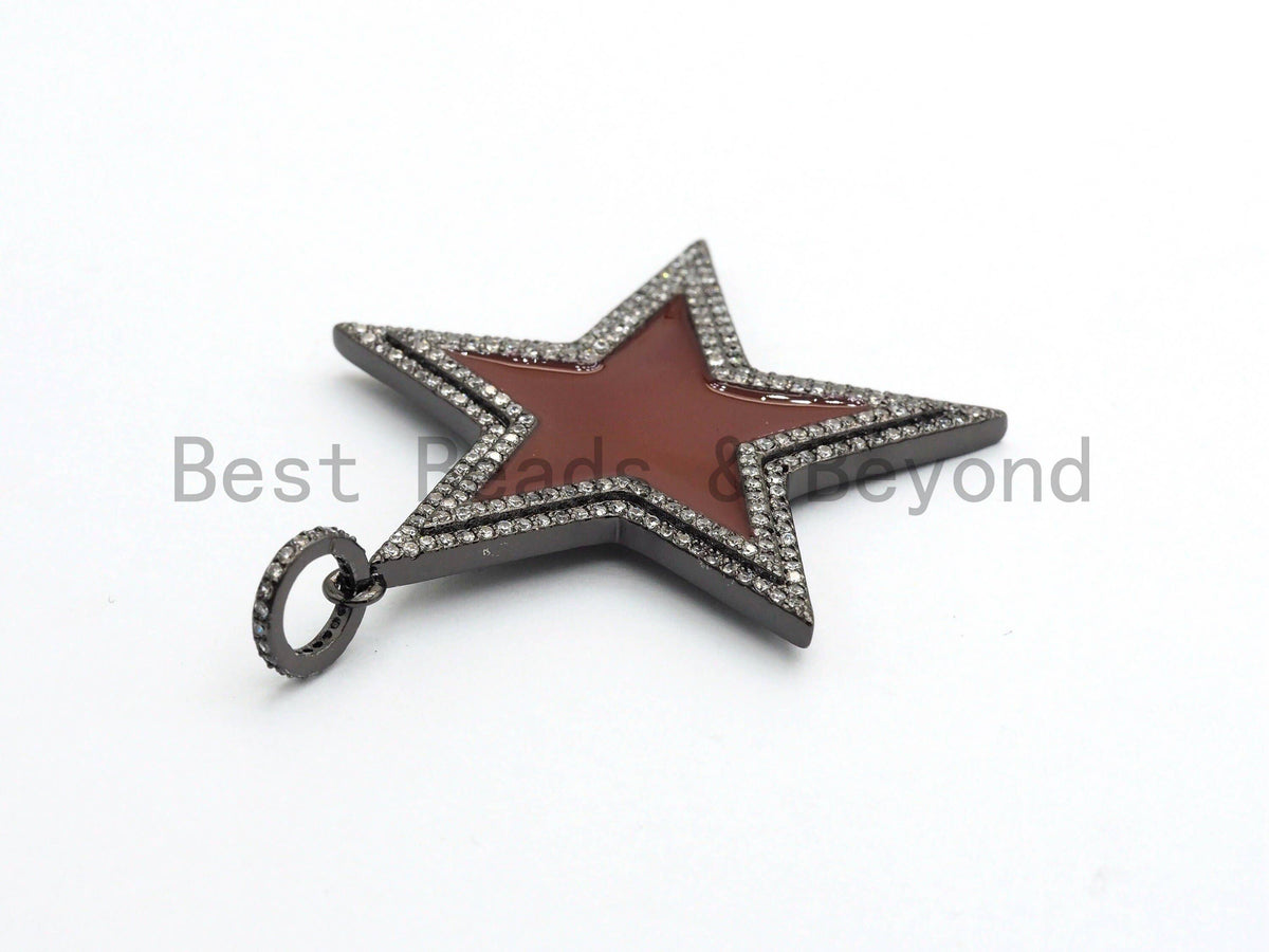 Large Enamel Colorful Star Shape Pendant, sku#F622