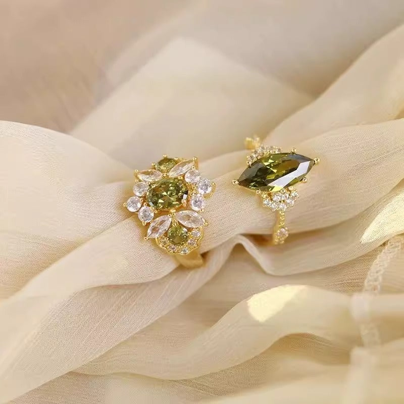 Alloy Electroplated Vintage Oval Open Ring, Unisex Jewelry
