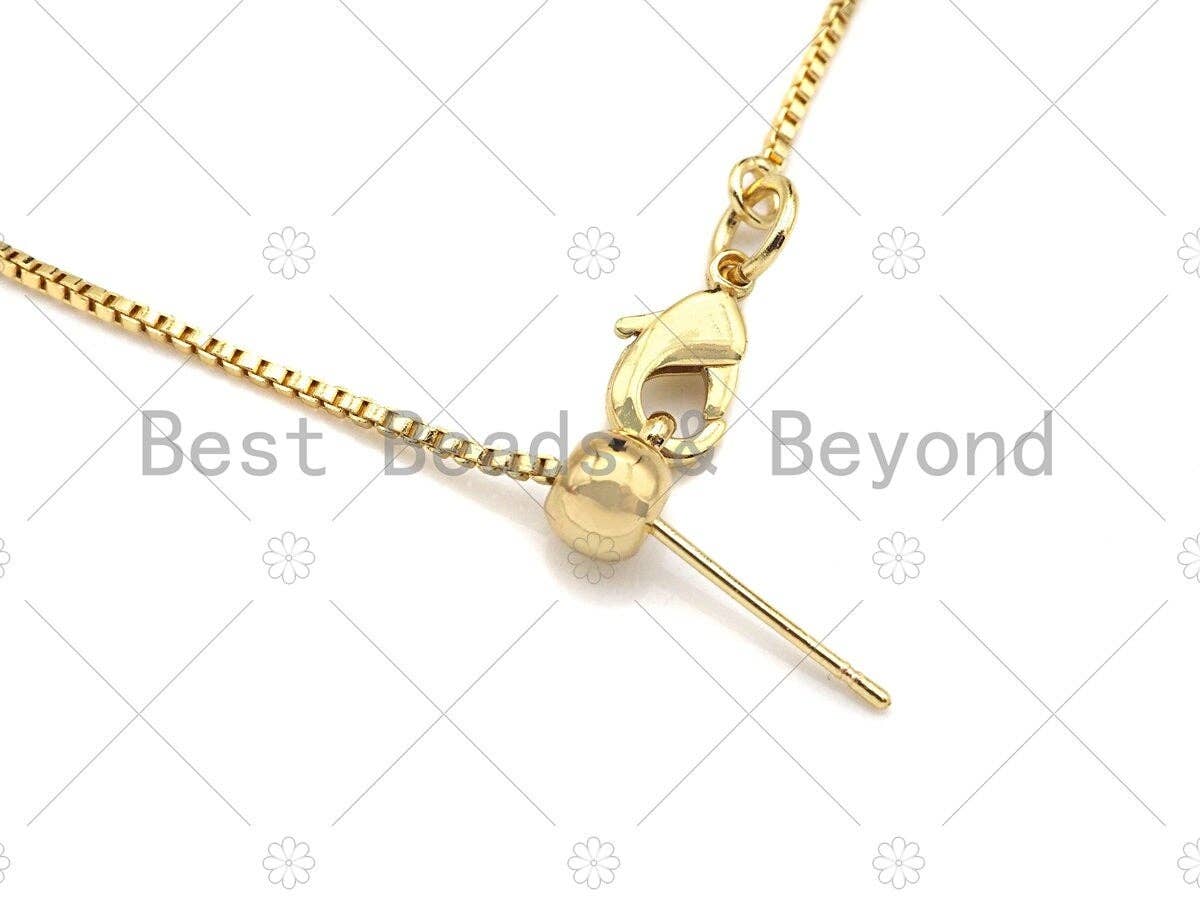 New Style Bolo box Chain Sliding Adjustable Necklace Bracelet Chain, SKU#A107