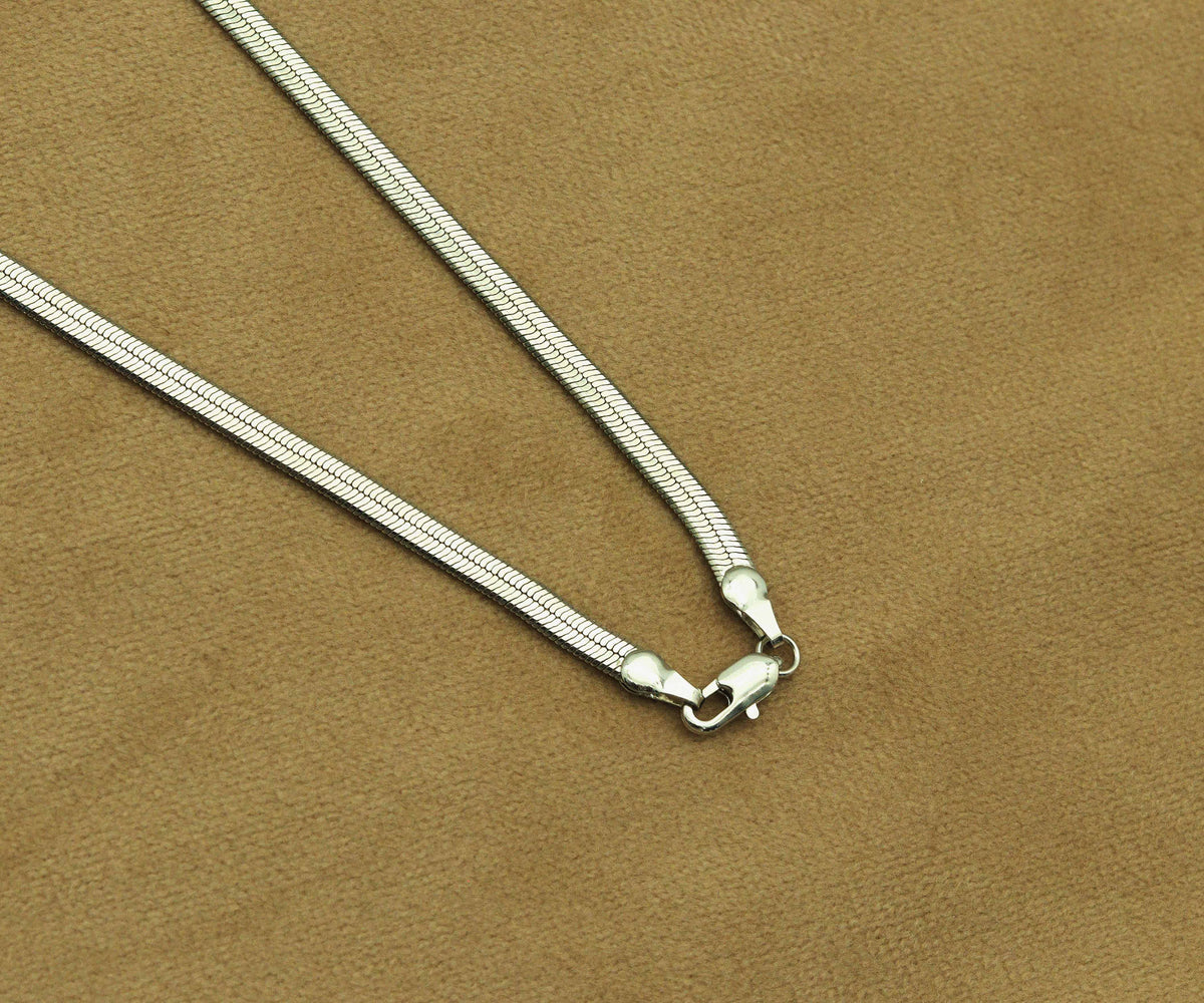 Herringbone chain necklace, M383N