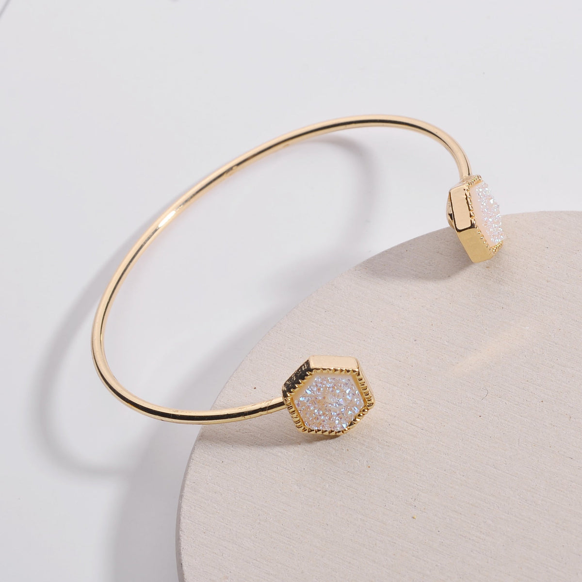 Women's Alloy Geometric Pentagram Coated Crystal Tooth Bracelets