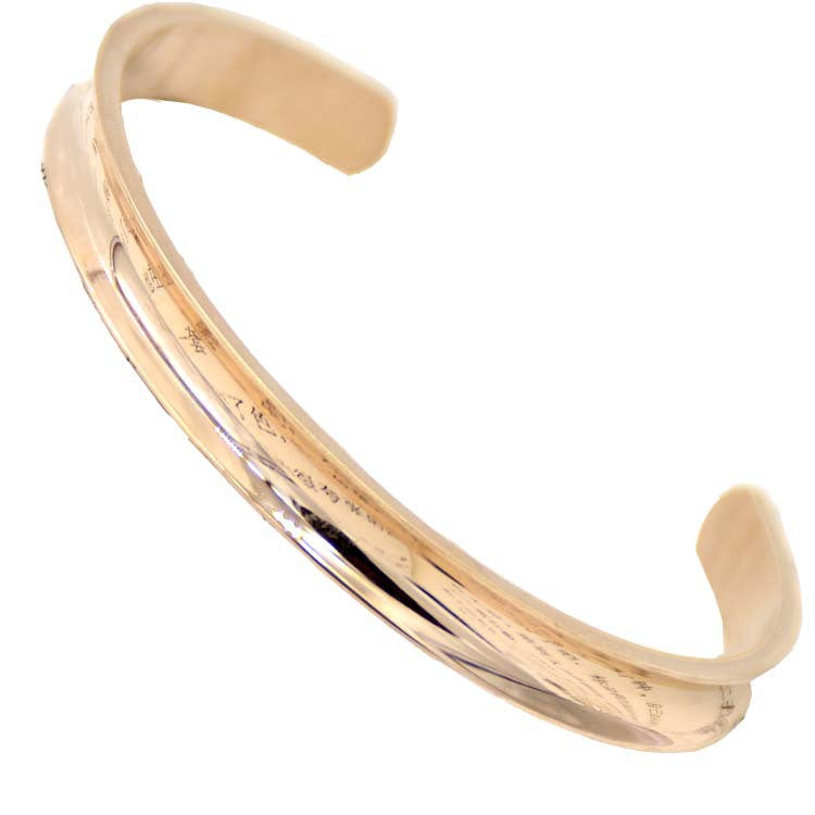 Trendy Stainless Steel Saddle Creative Groove Opening Shaped Bracelet