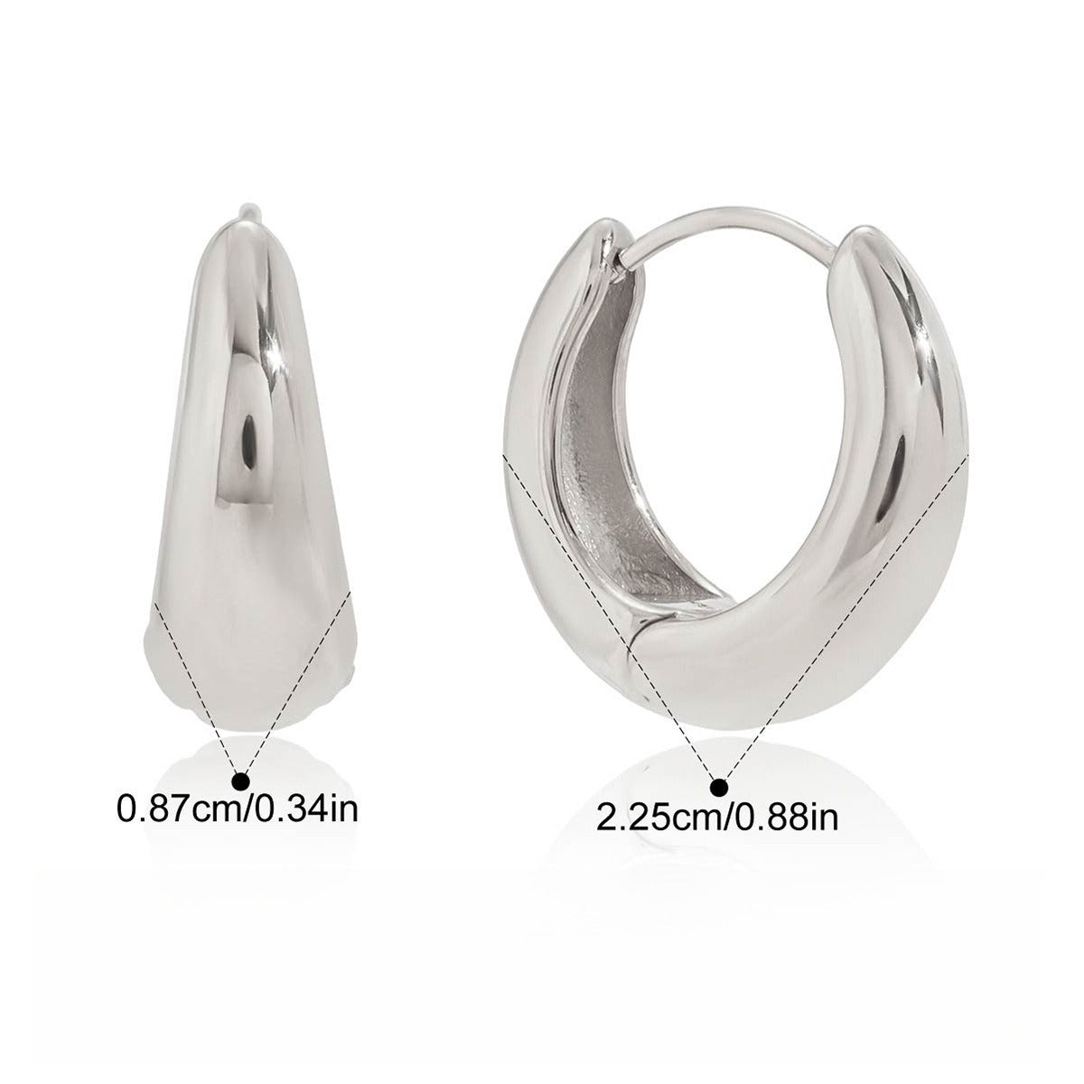 Light luxury, high-end zircon earrings