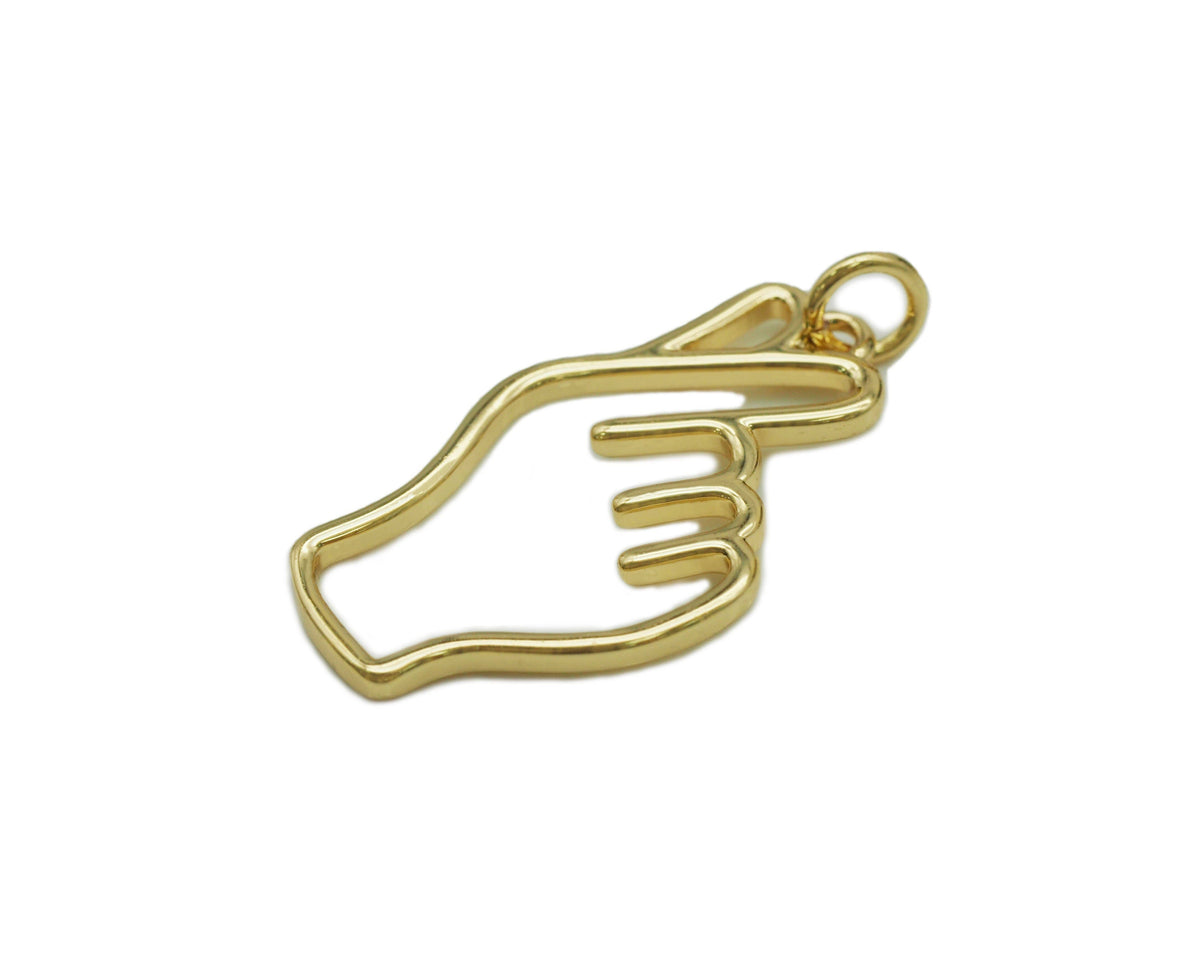 Love You Hand Gesture Charm, Sku#F1465
