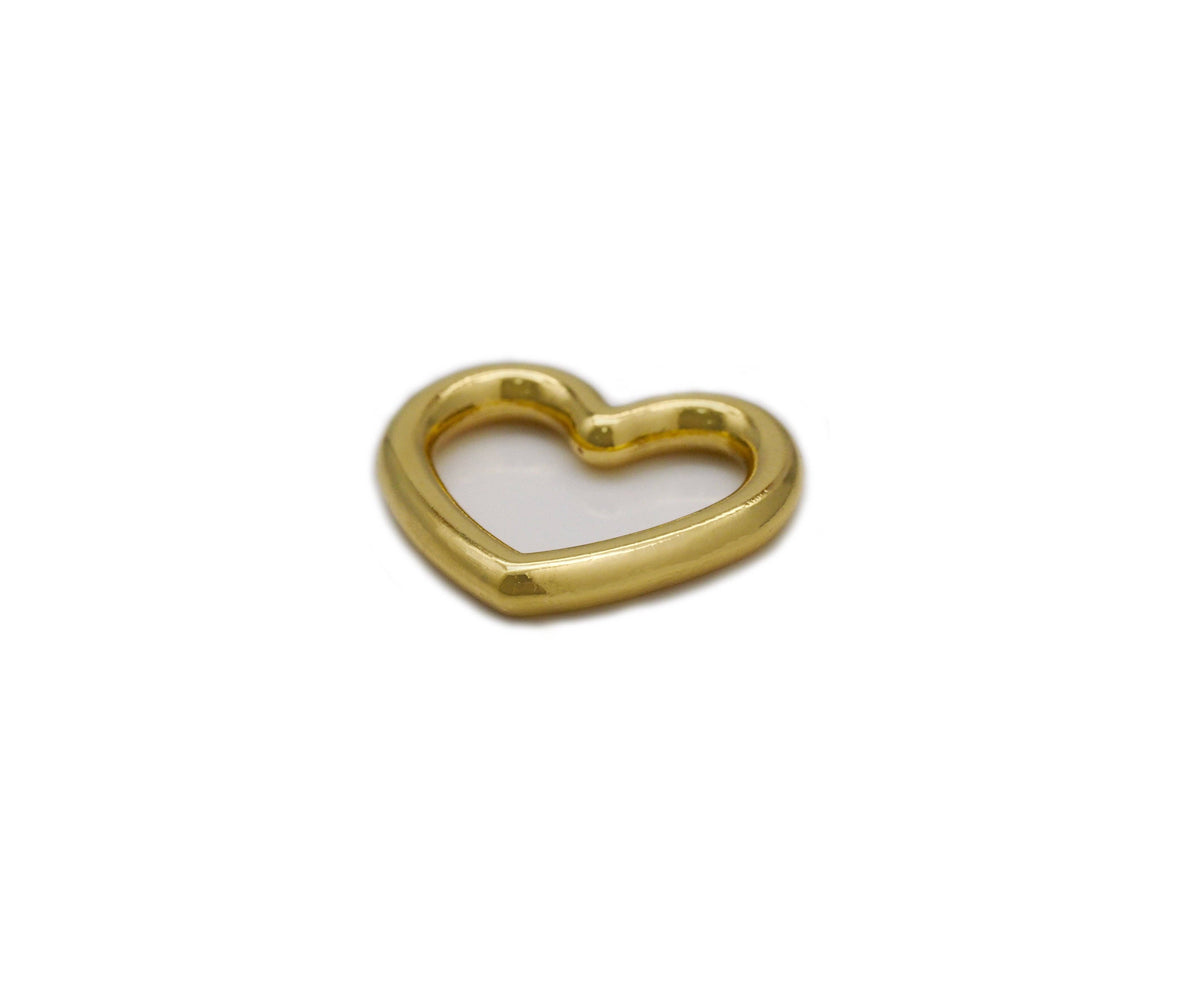Gold Frame Heart Shape Charm, Sku#B228