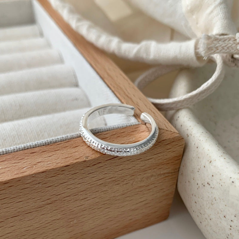 Korean Style Geometric Starry Ring For Women, Stackable Fashion Open Adjustable Index Finger Ring, Luxury Niche New Trend