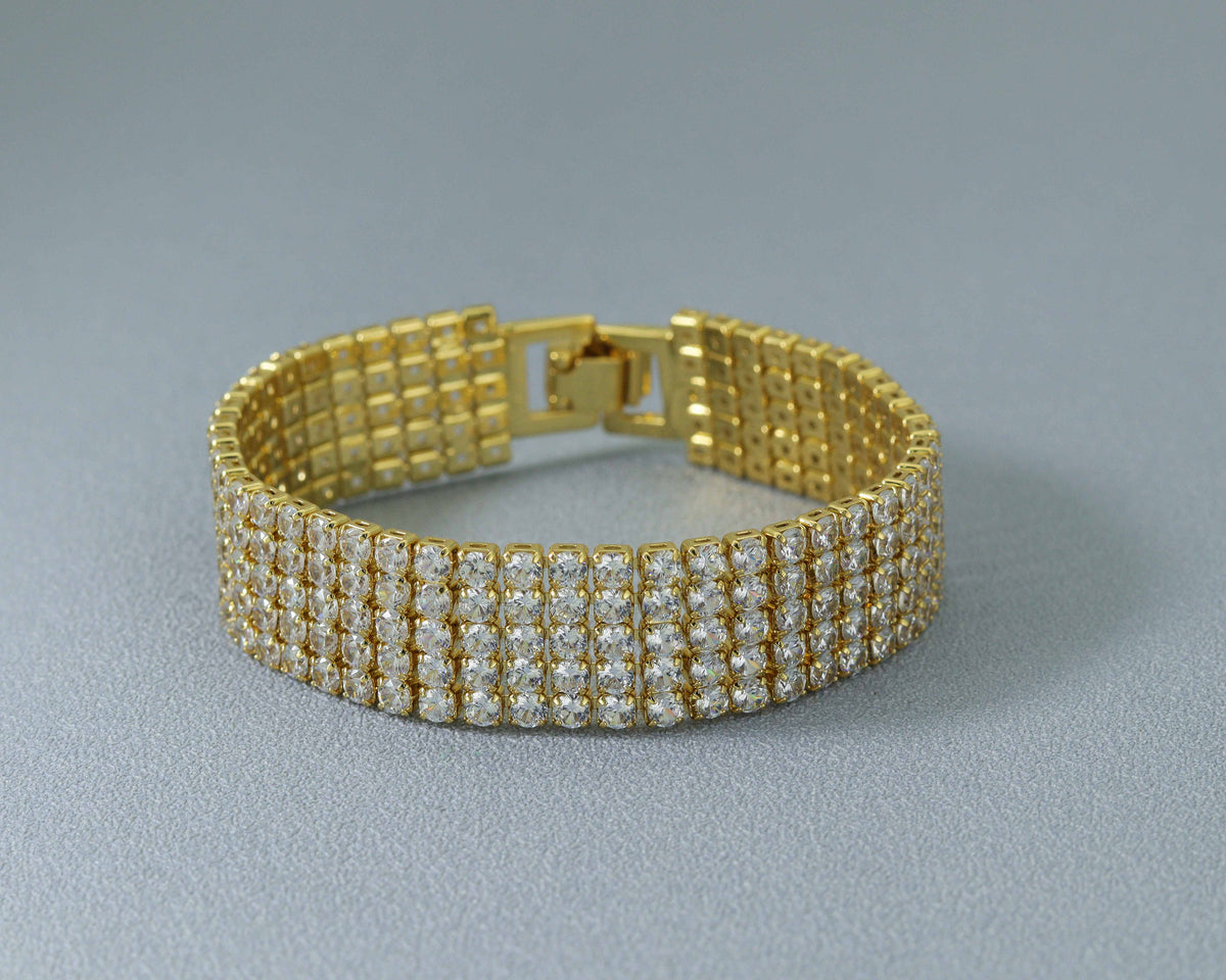 CZ Buckle Bracelet, Sku#B166