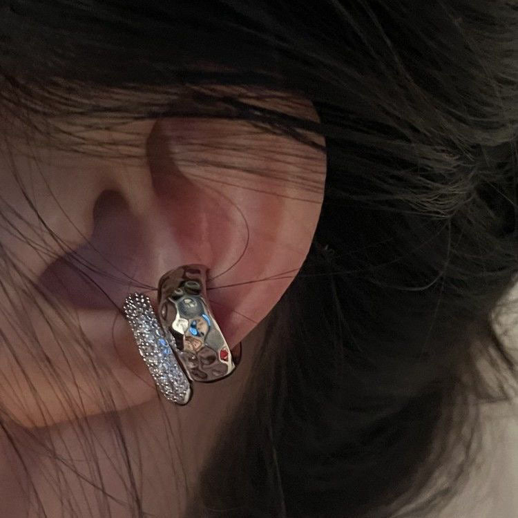 Exquisite High-End Double Layer Metal Ear Cuffs, Non-Piercing Ear Clips, 2026 New Luxury Unique Ear Jewelry