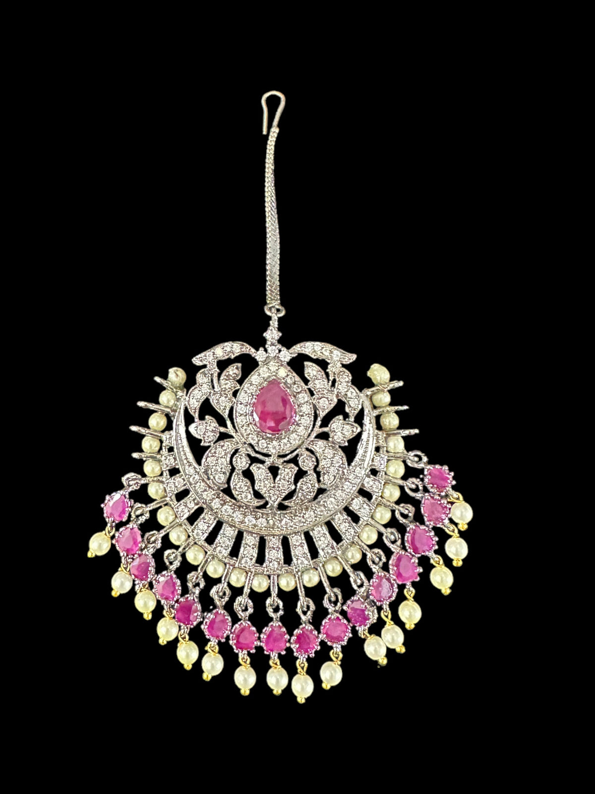 DJET48 Victorian earrings tika - ruby ( READY TO SHIP )