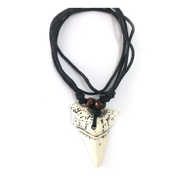 Vintage Resin Tooth Tourist Area Souvenir Small Pendants