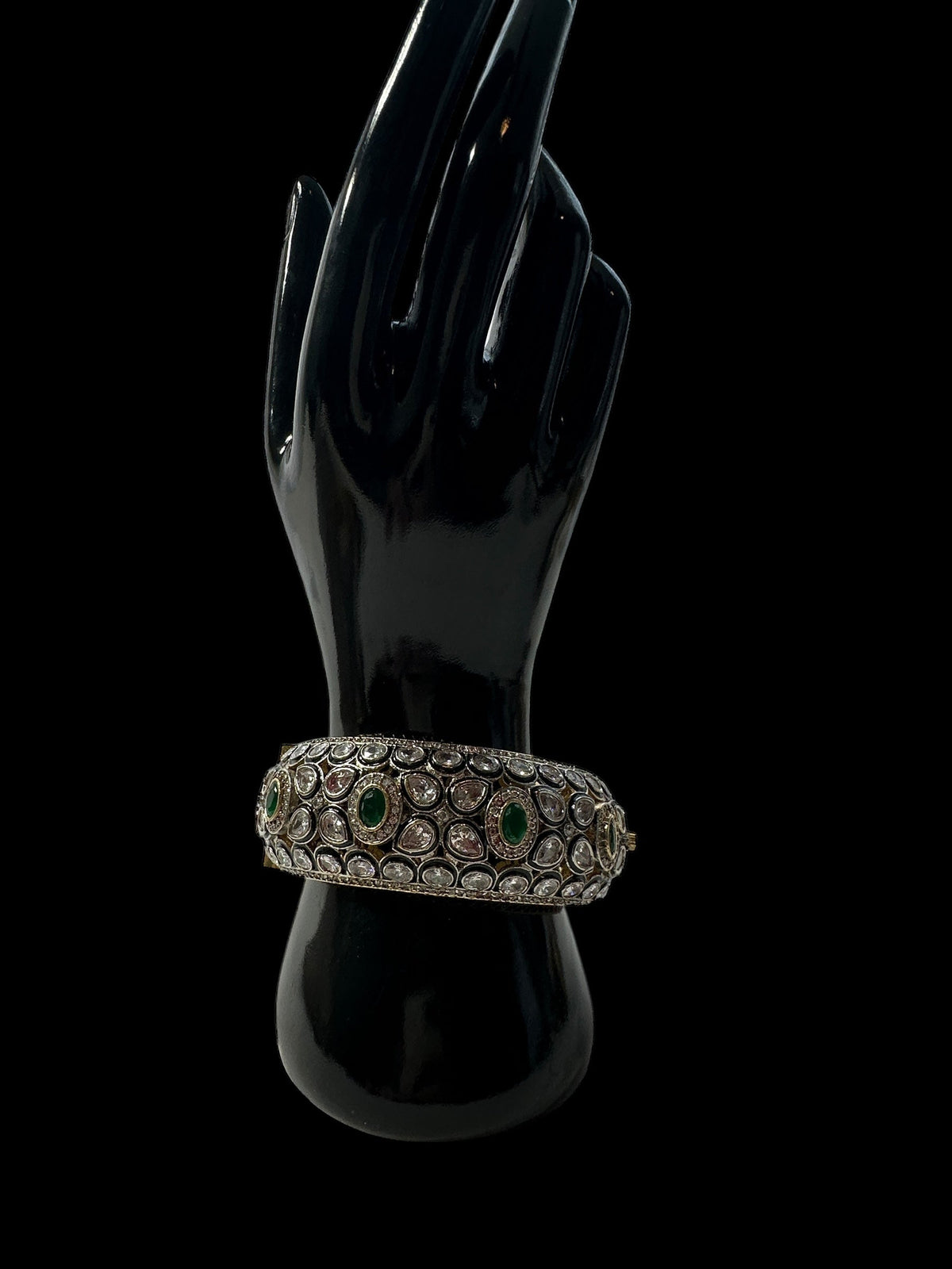 B400 High quality Victorian finish Polki bracelet  - one size ( READY TO SHIP )