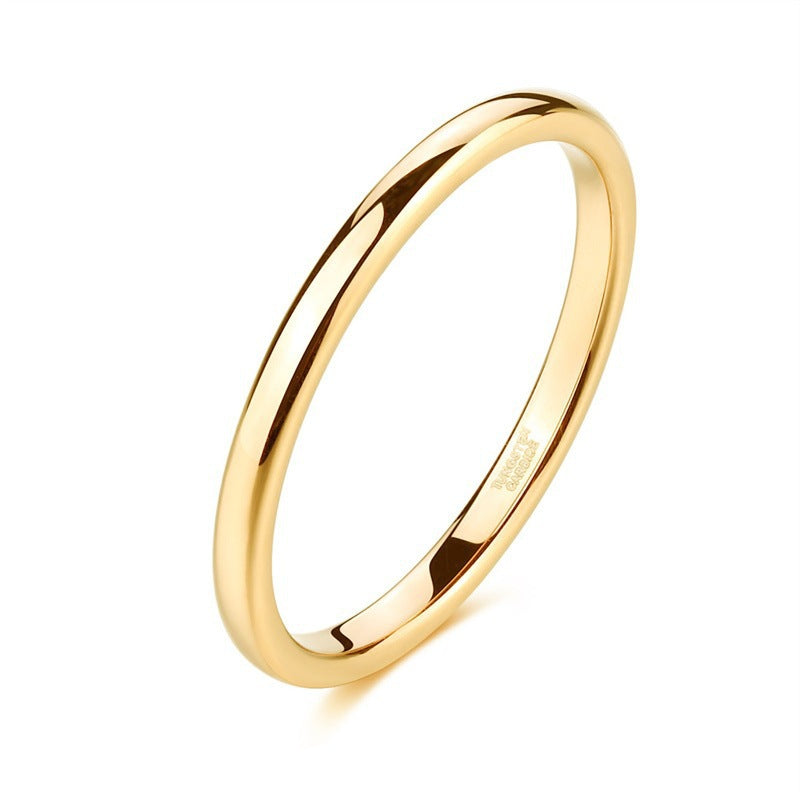 Sleek Unisex Polished Tungsten Carbide Ring That Wont Fade