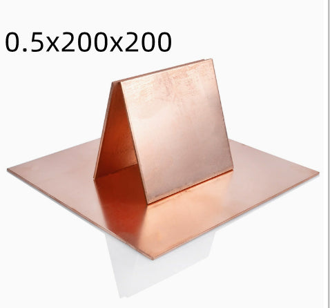 Copper Sheet Pure Copper Conductor T2 Red Copper Plate Copper Foil DIY Material