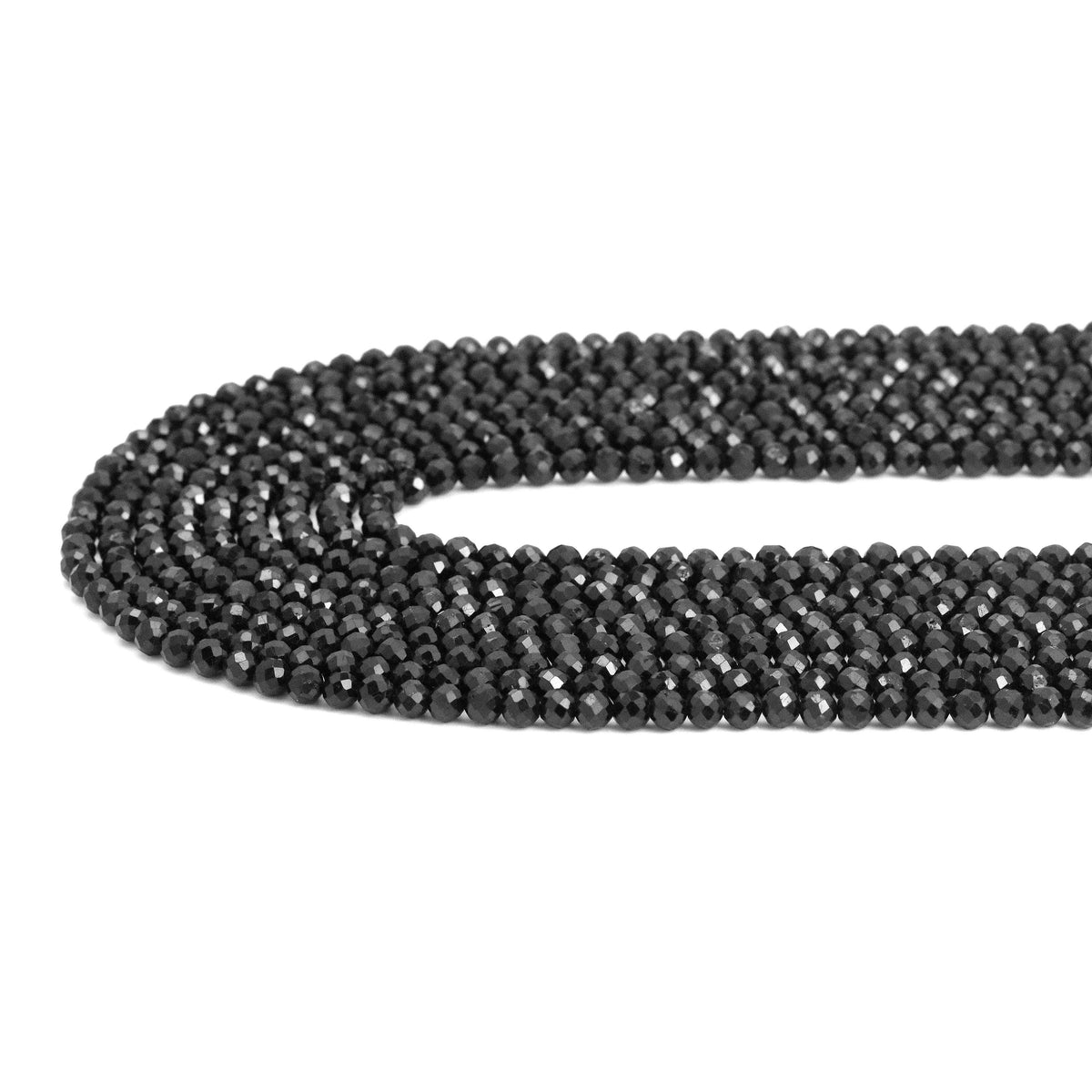 High Quality Faceted Black Tourmaline beads, sku#U1873
