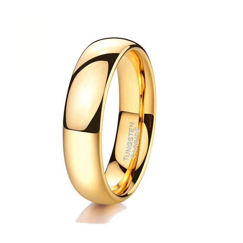 Sleek Unisex Polished Tungsten Carbide Ring That Wont Fade