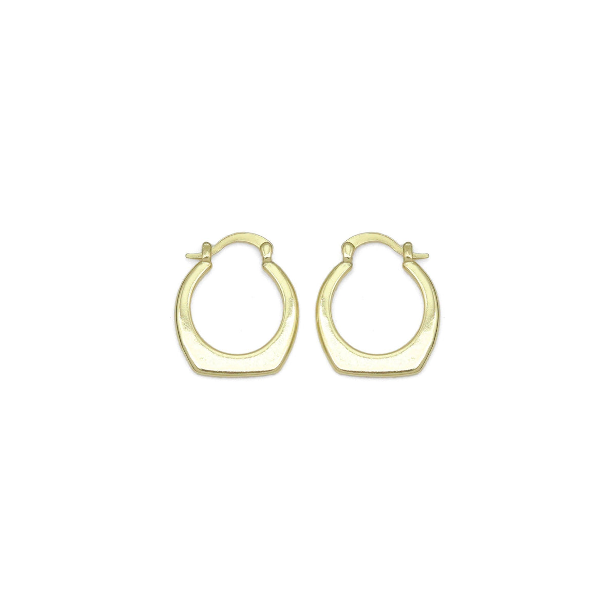 Slippy Gold Purse shape Hoop Earrings, Sku#LK1010