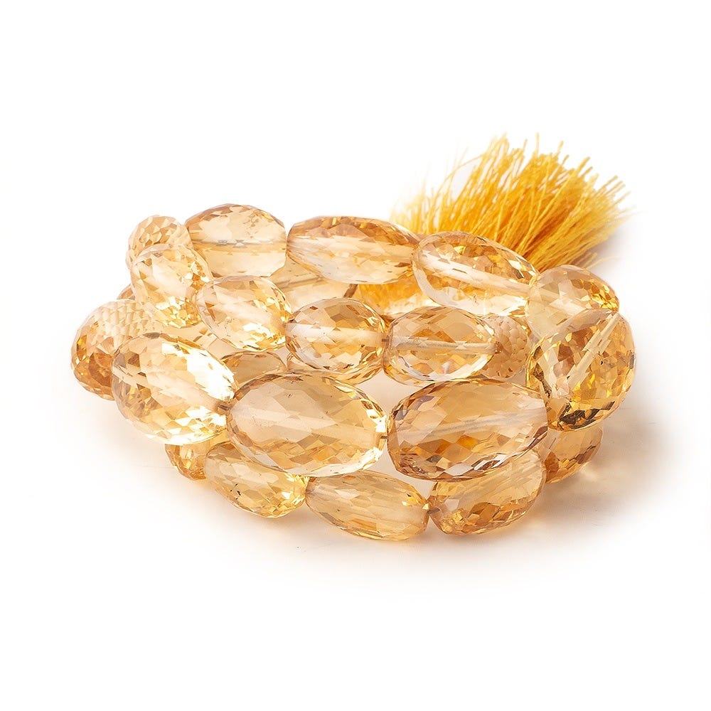 9x6-17x10mm Citrine Faceted Nugget Beads 15 inch 30 pieces