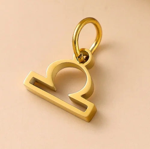SUNIBI Stainless Steel Star Zodiac Sign 12 Constellation Pendant Accessories for Necklace Women Man Jewelry Gifts Wholesale