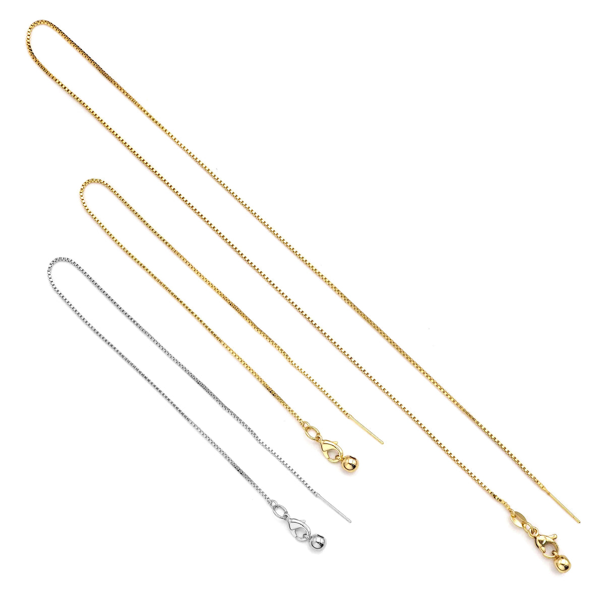 New Style Bolo box Chain Sliding Adjustable Necklace Bracelet Chain, SKU#A107