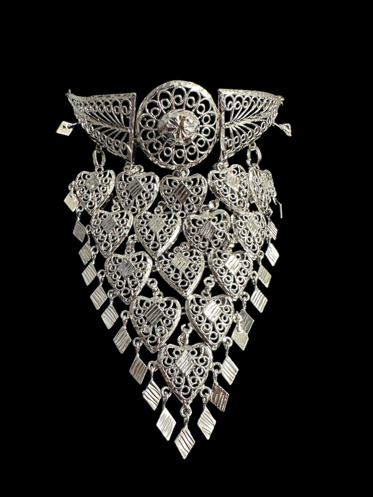 C521 Inas silver plated traditional choker set ( READY TO SHIP )