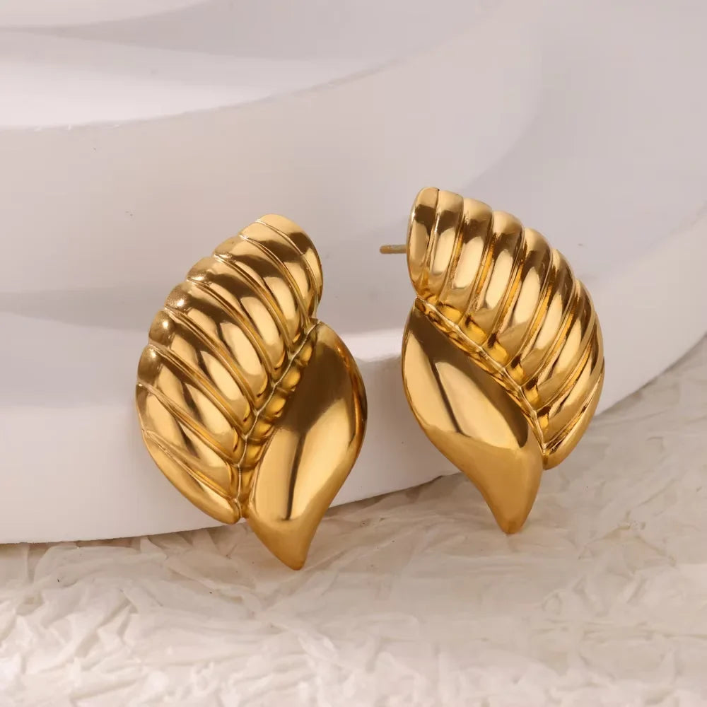 Geometric Flower Stainless Steel Earrings Women Sweet Sunflower Star Gold Color Ear Piercing Jewelry Wedding Accessories Gifts
